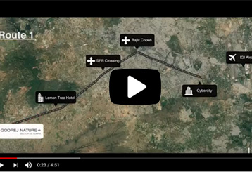 Click here to watch drone video virtual site visit and location ariel view for Elan Mercado Sector 80 NH48 Expressway Gurgaon